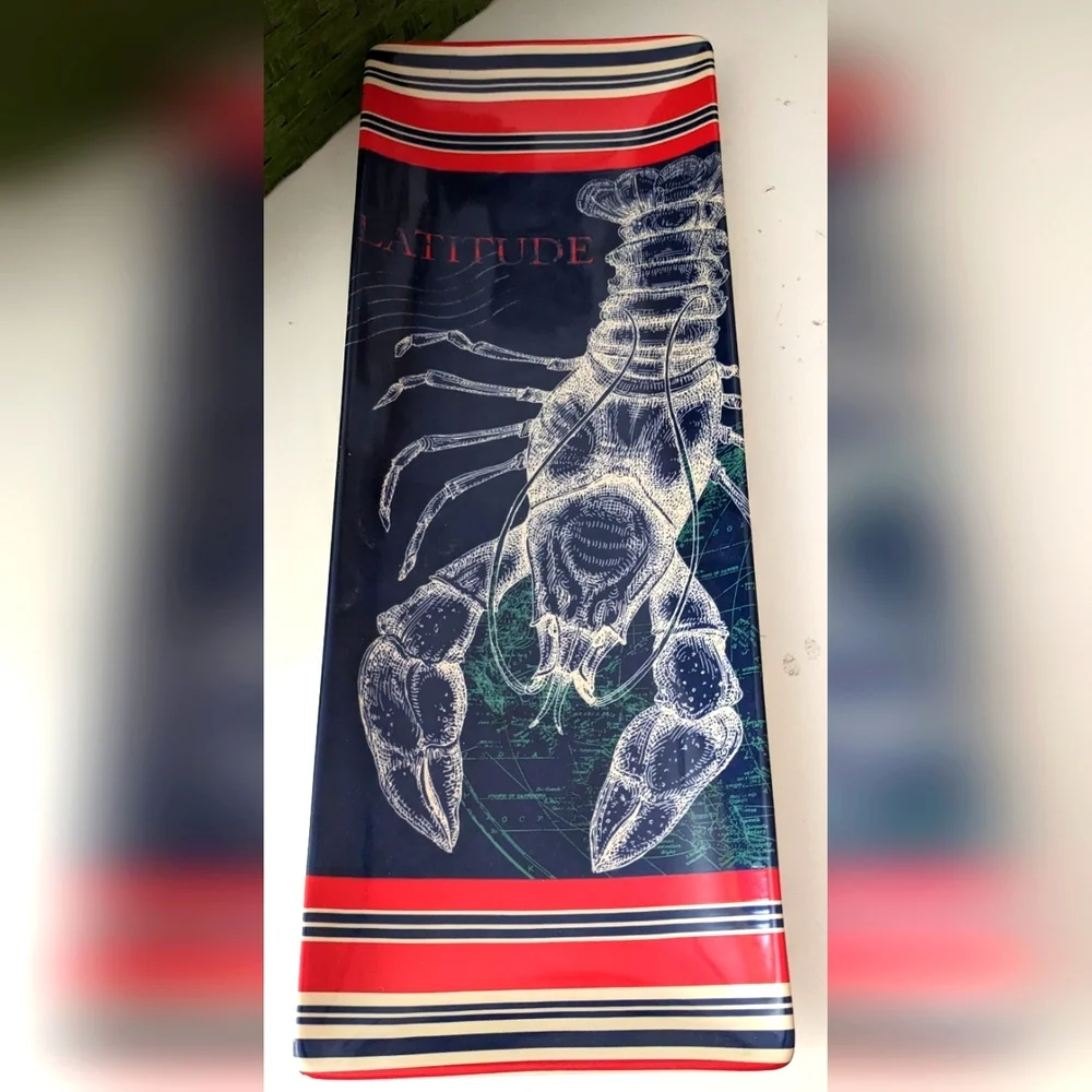 Lobster Platter Tim Coffey Rectangular New Rare Crustacean Ocean Beach Summer